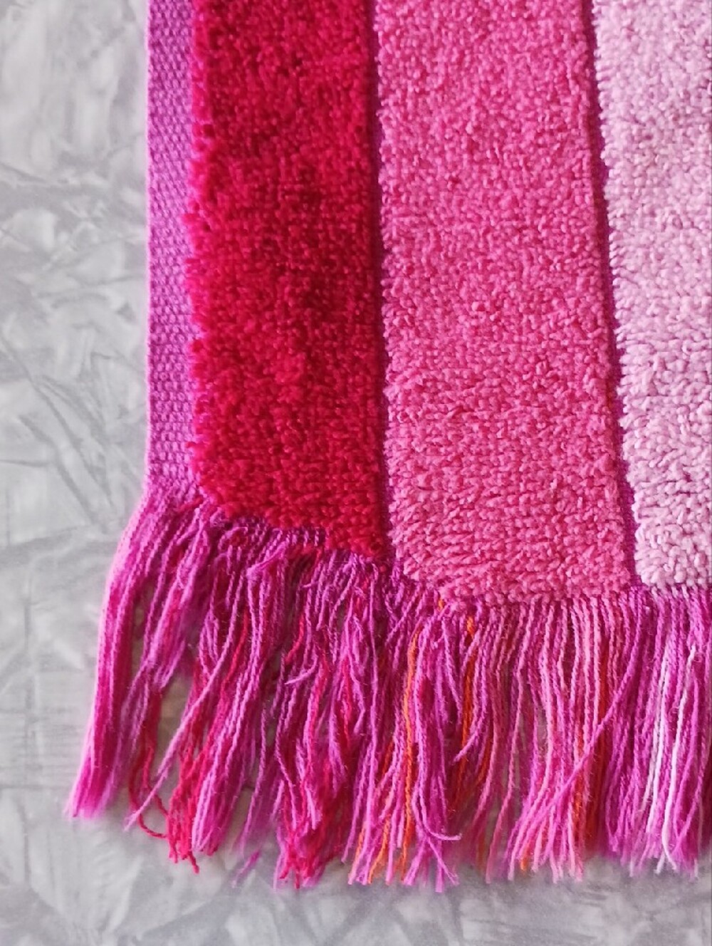 Sears~ 2 Vintage Pink & Orange Towel Sets - Picture 11 of 12